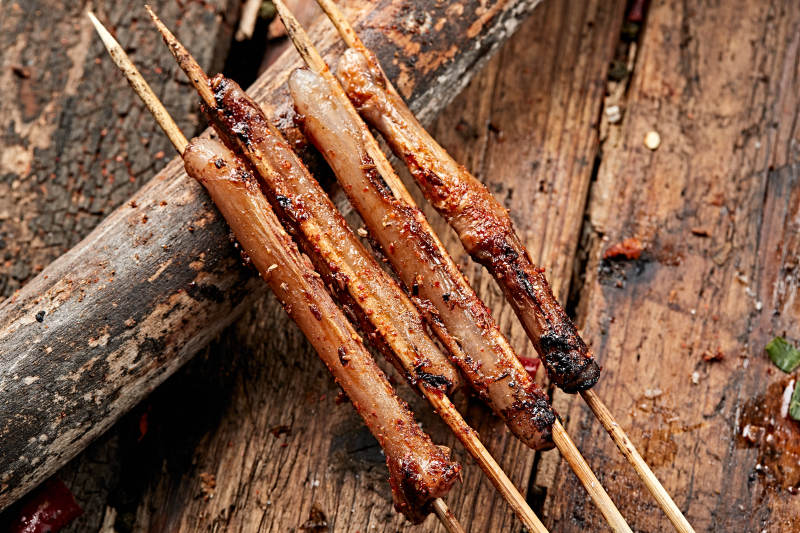炭烤滋补羊鞭图片