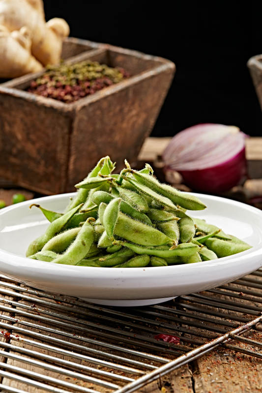 盐水煮毛豆图片