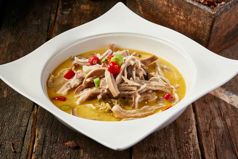 香辣酸汤猪肚丝汤图片