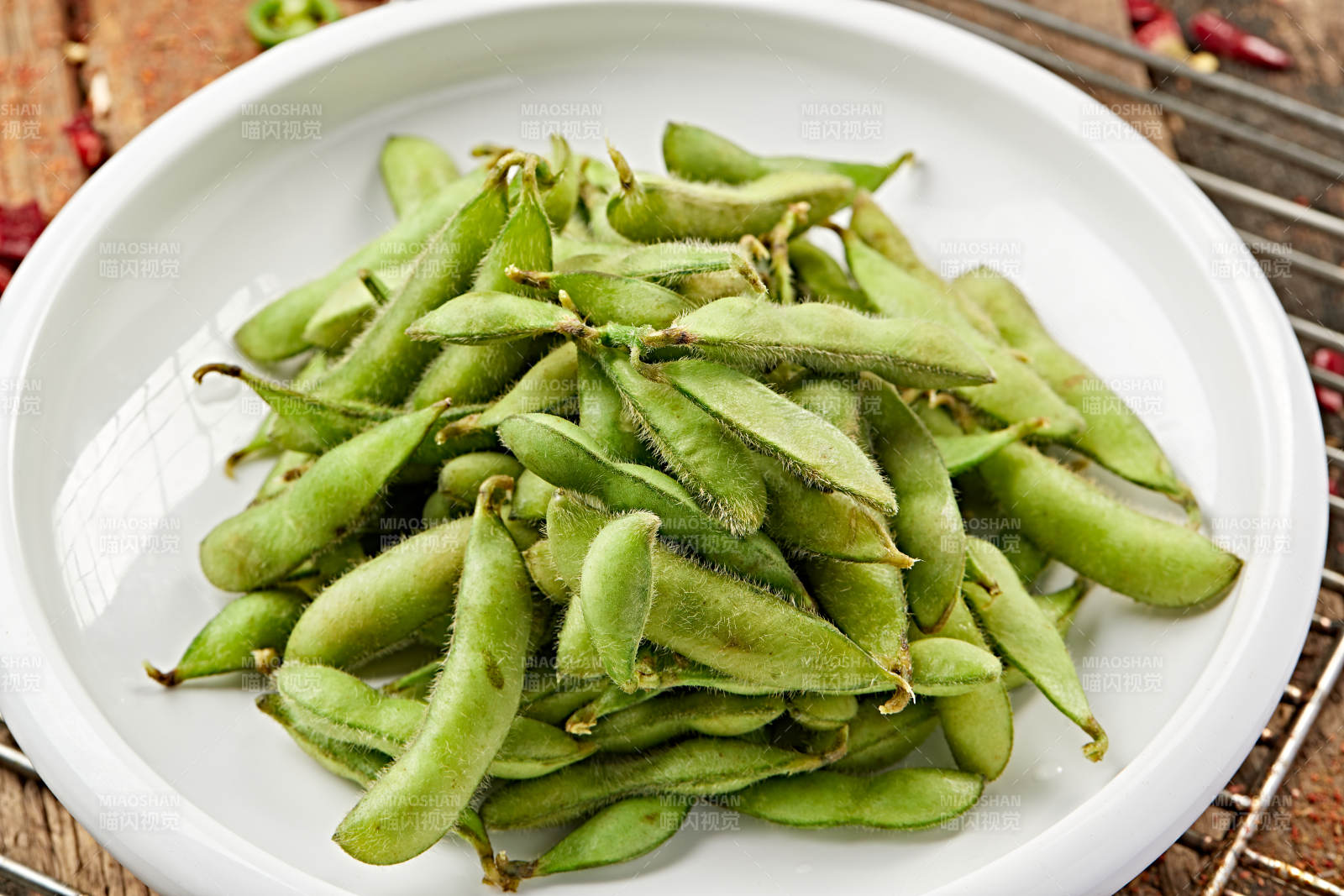 盐水煮毛豆图片