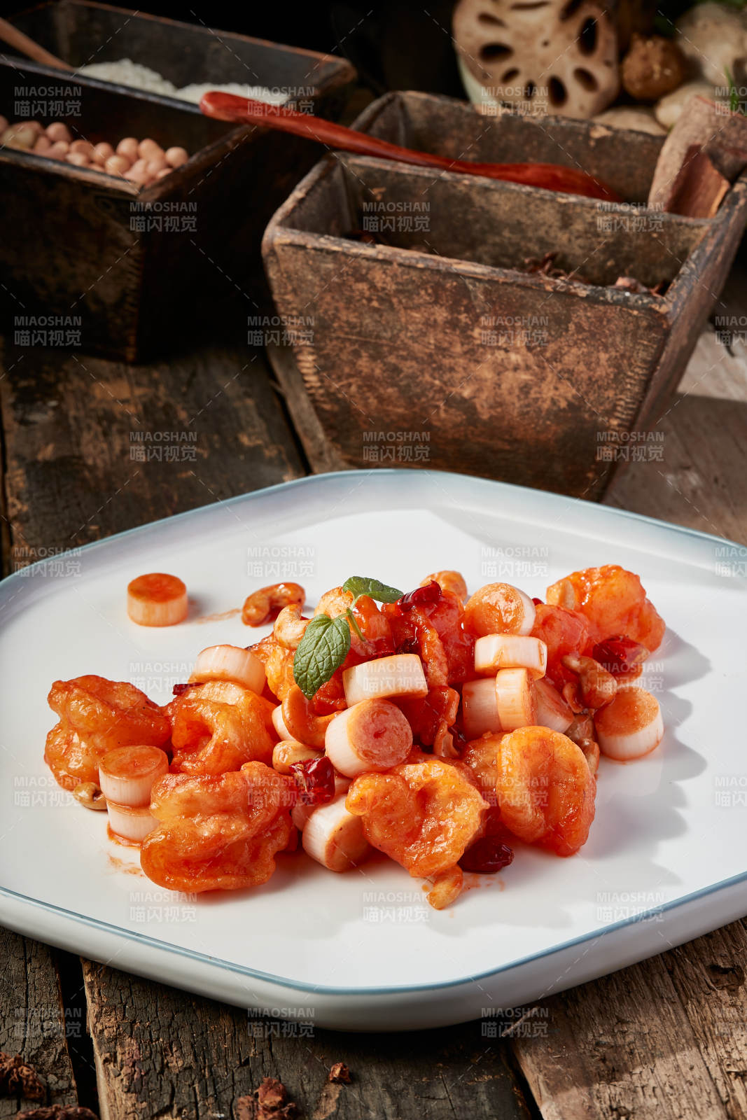 飘香宫保大虾球图片