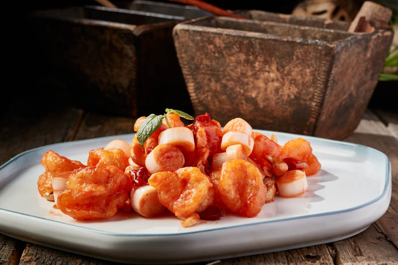 飘香宫保大虾球图片