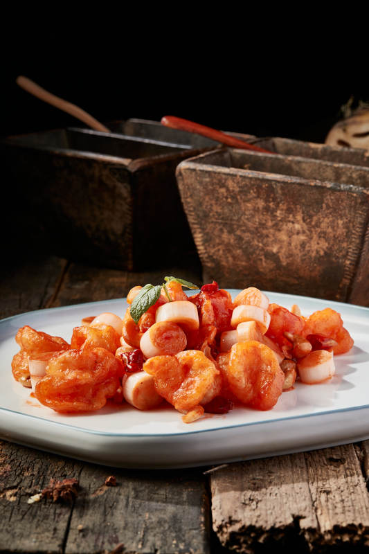 飘香宫保大虾球图片