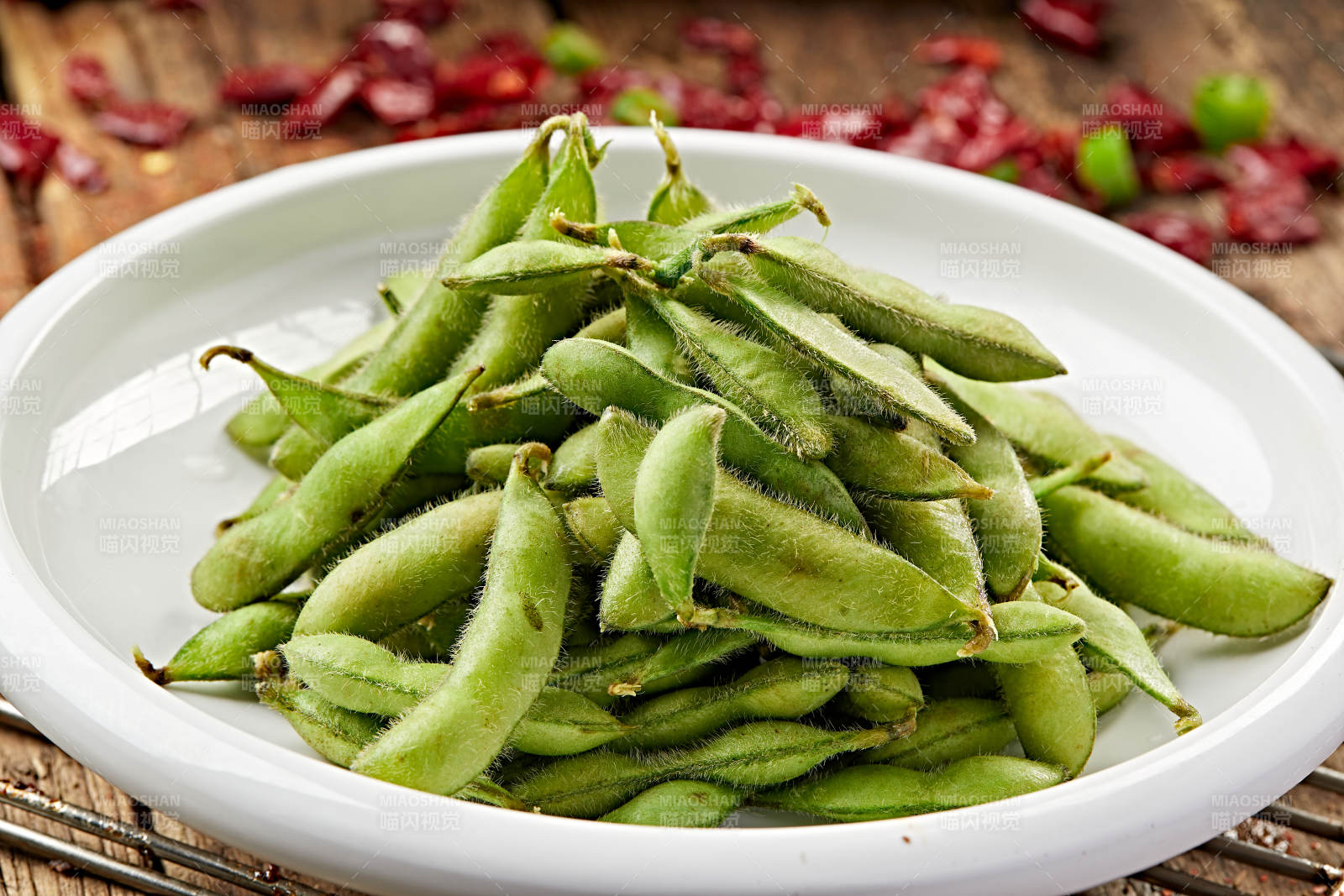 盐水煮毛豆图片