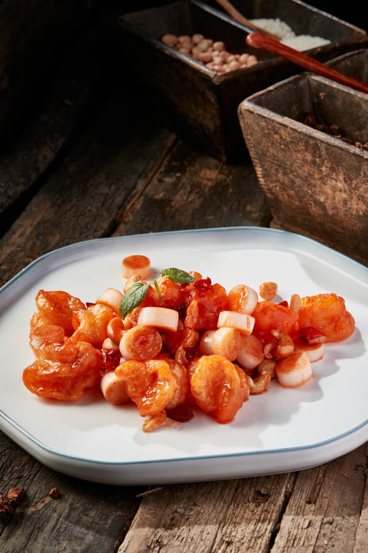 飘香宫保大虾球图片