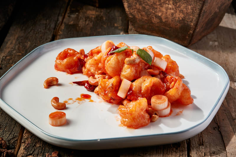 飘香宫保大虾球图片