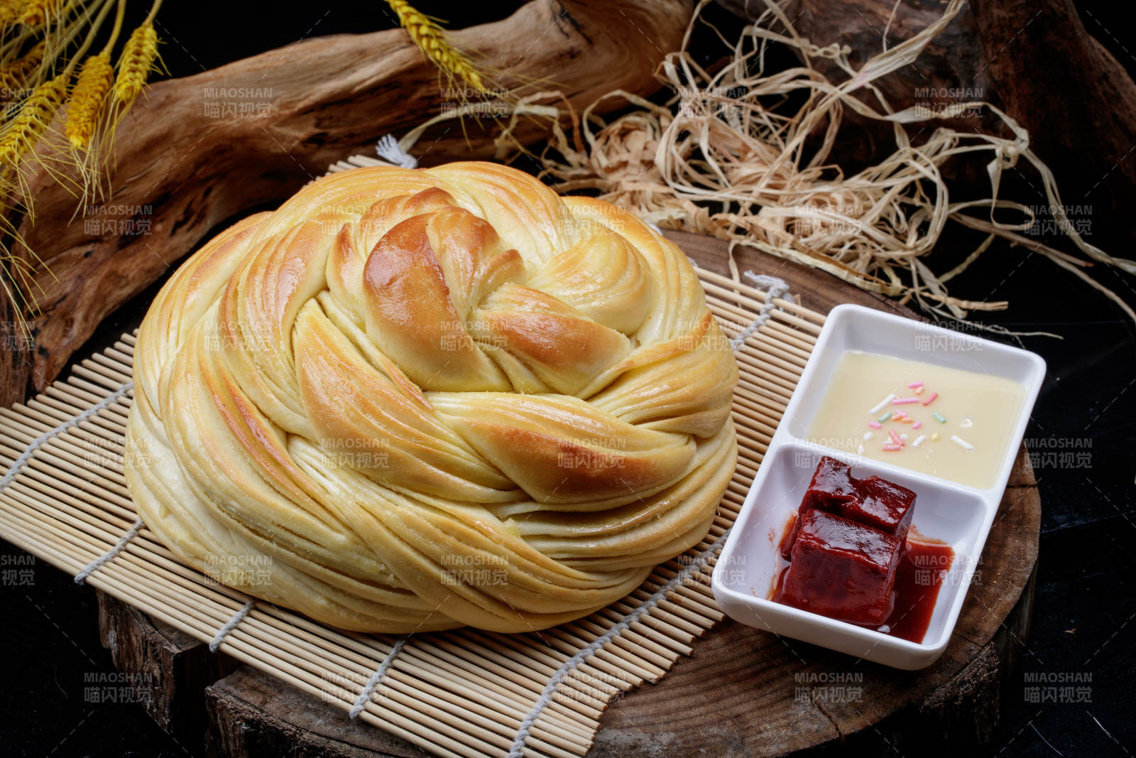 花开富贵大花卷配炼乳酱豆腐图片