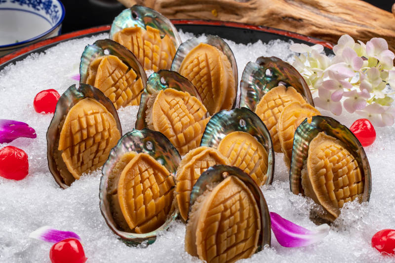 鲜吃小鲍鱼摆图片