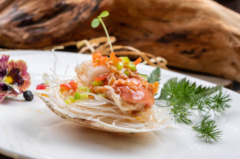 蒜蓉粉丝烤扇贝图片