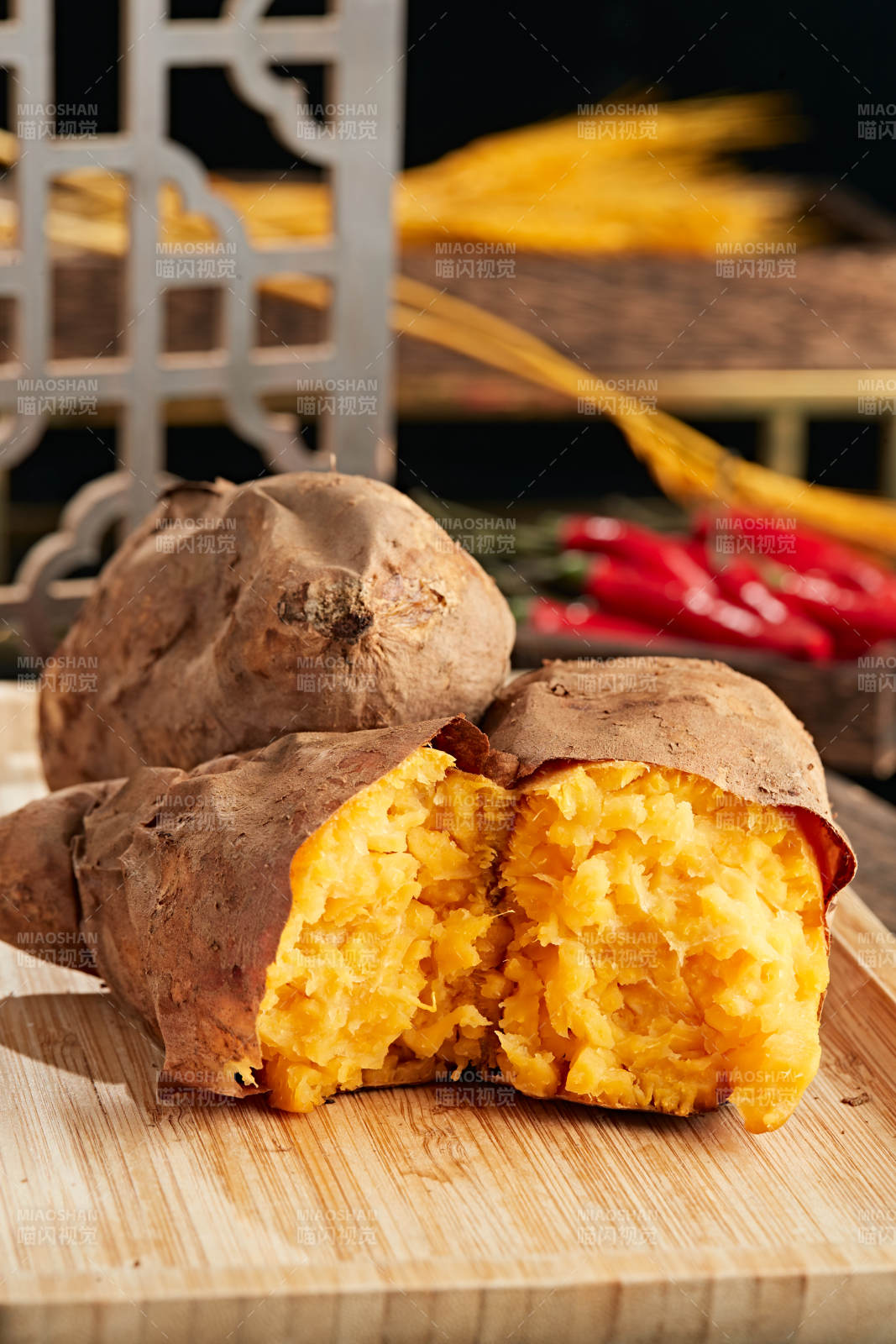 童年回忆小吃烤红薯图片