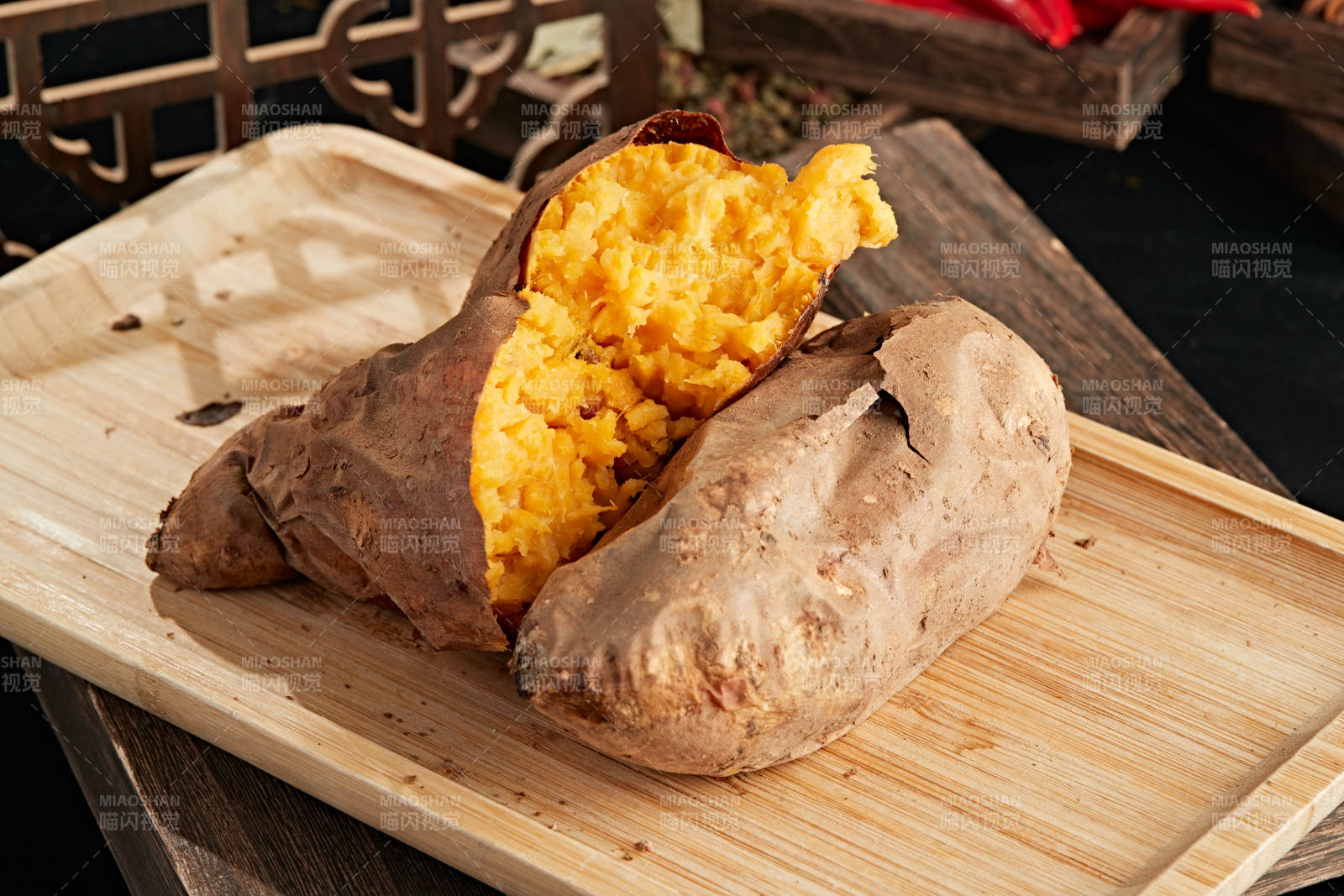 童年回忆小吃烤红薯图片