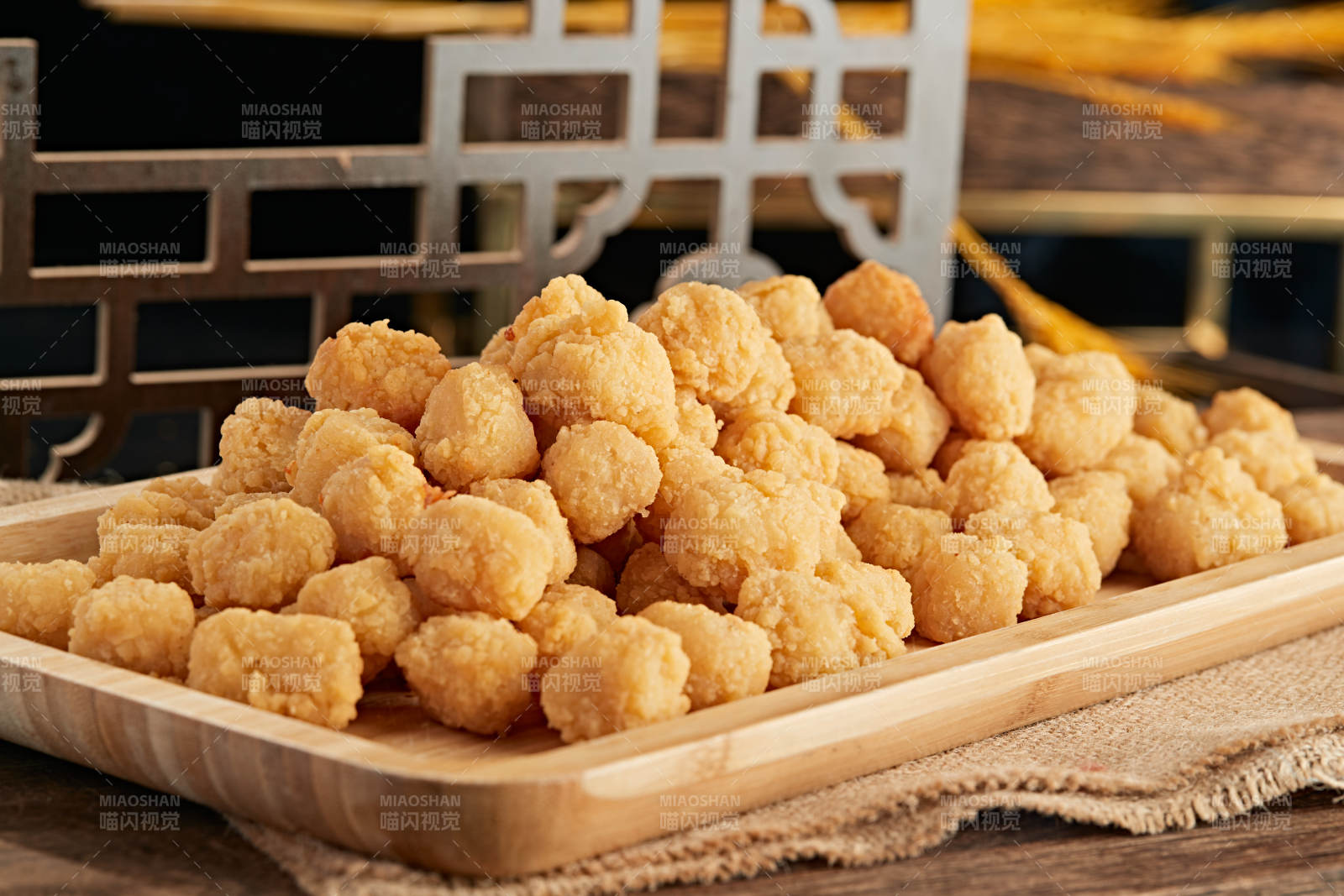 西餐油炸鸡块鸡米花图片