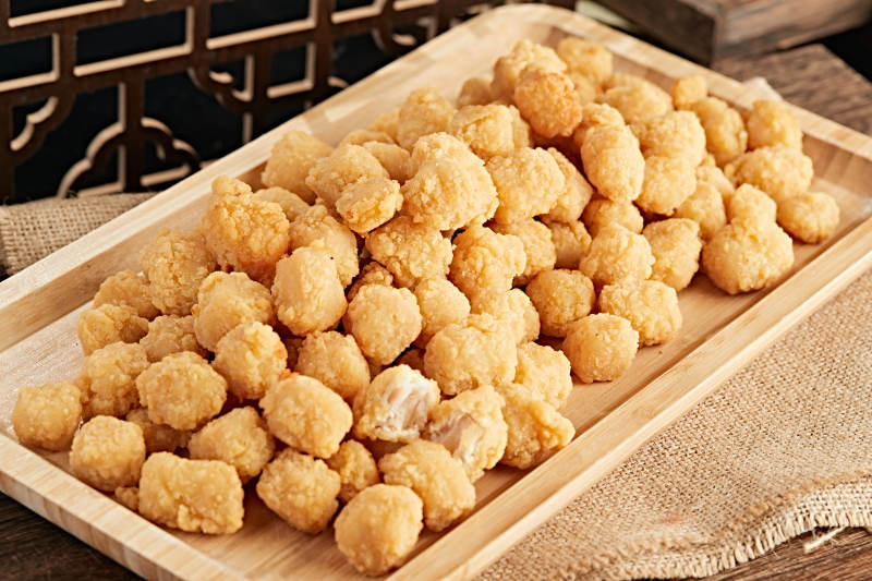 西餐油炸鸡块鸡米花图片