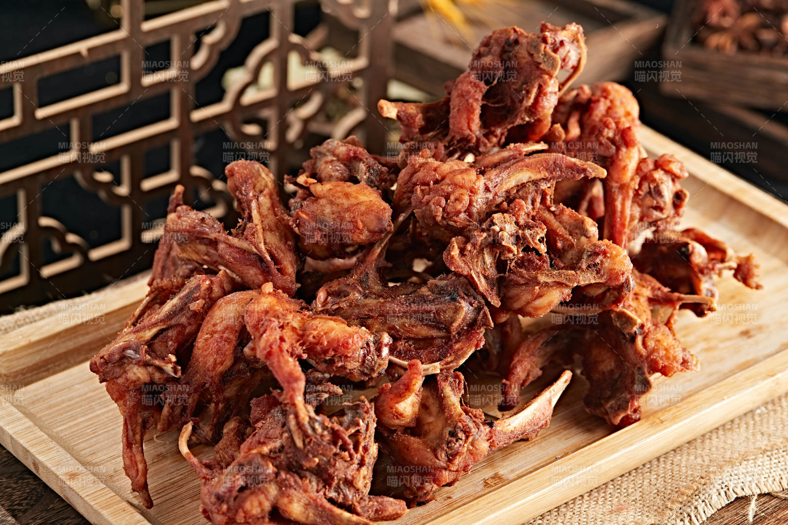 西餐油炸鸡叉骨鸡架图片