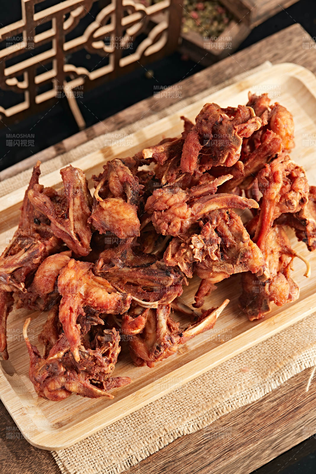 西餐油炸鸡叉骨鸡架图片