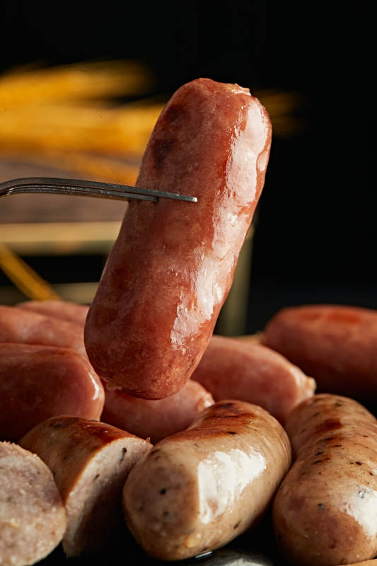 风味鹅卵石烤台湾纯肉肠图片