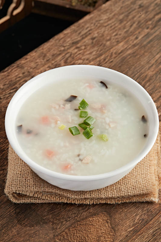 皮蛋火腿瘦肉粥图片