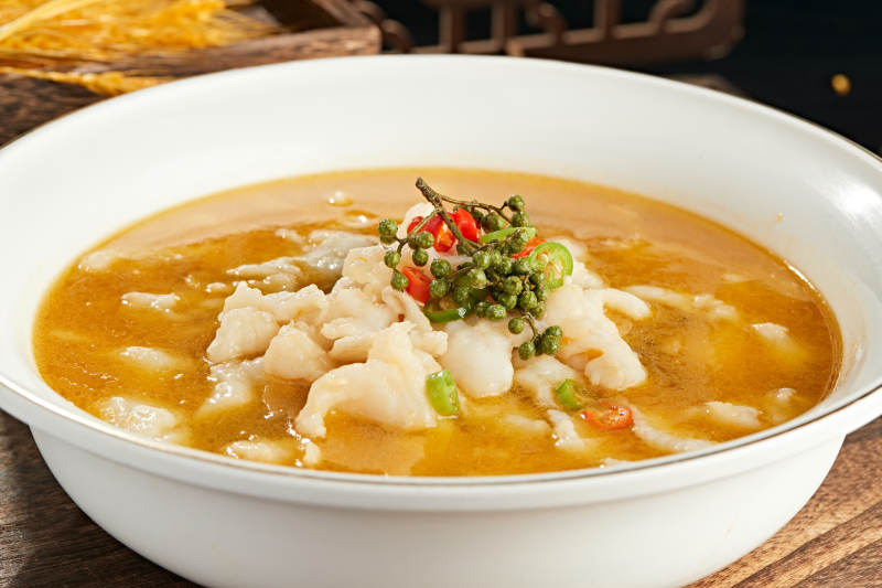 藤椒酸汤草鱼片图片