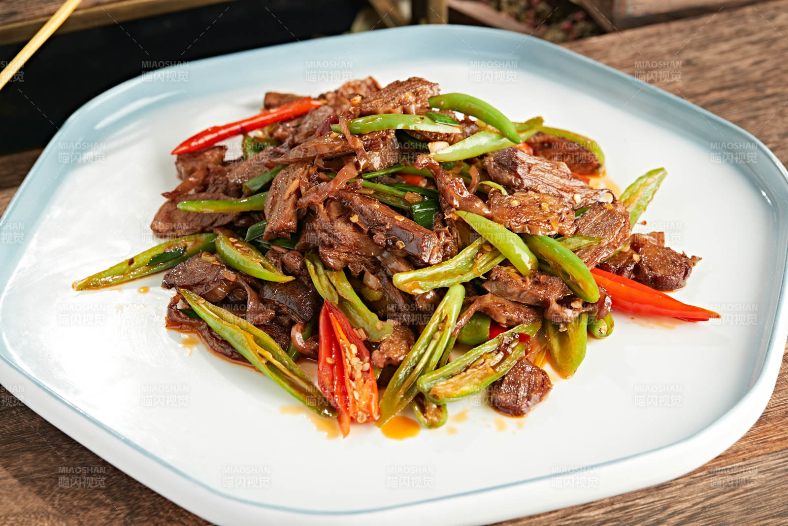 杭椒小炒护心肉图片