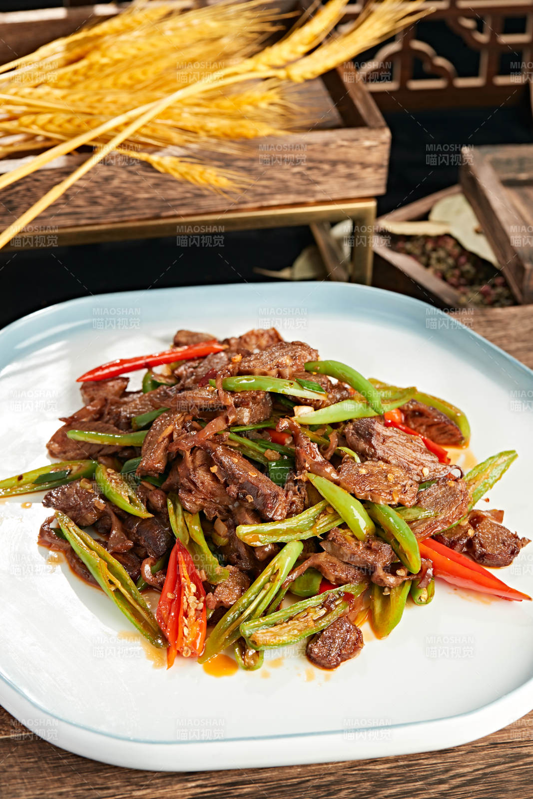 杭椒小炒护心肉图片