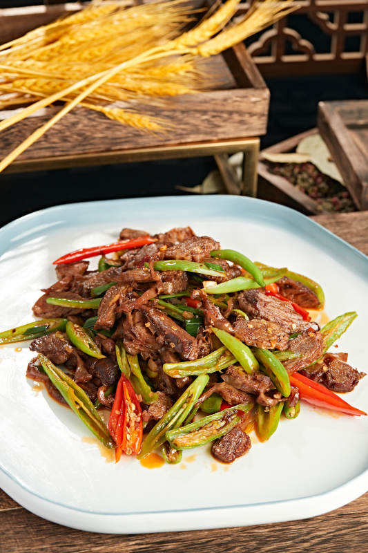 杭椒小炒护心肉图片