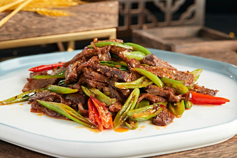 杭椒小炒护心肉图片