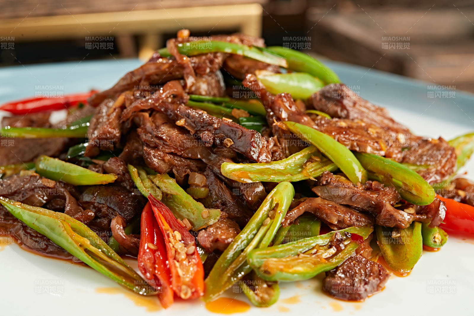 杭椒小炒护心肉图片