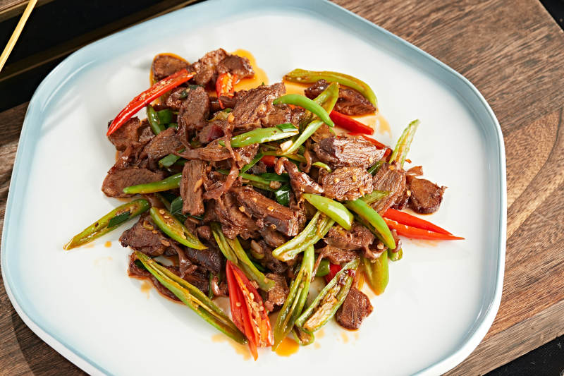 杭椒小炒护心肉图片