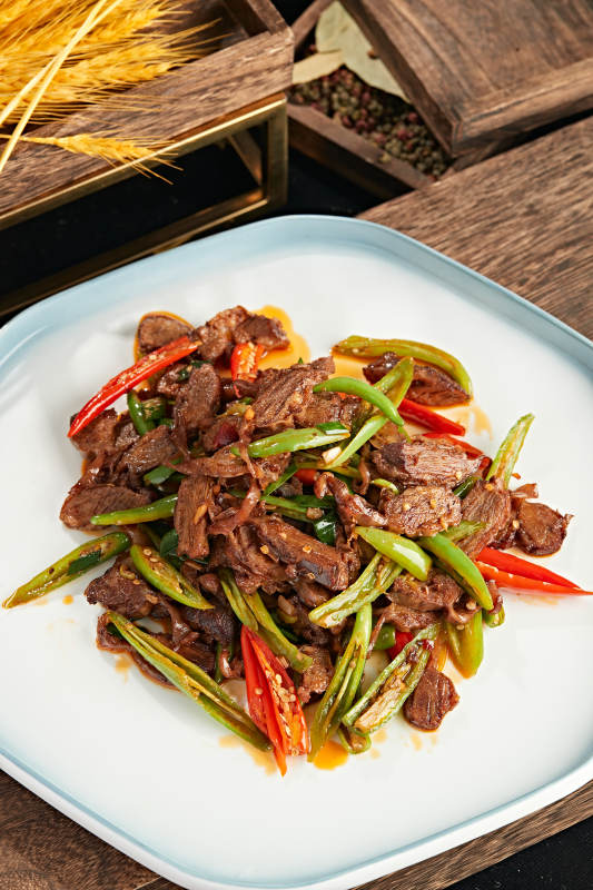 杭椒小炒护心肉图片