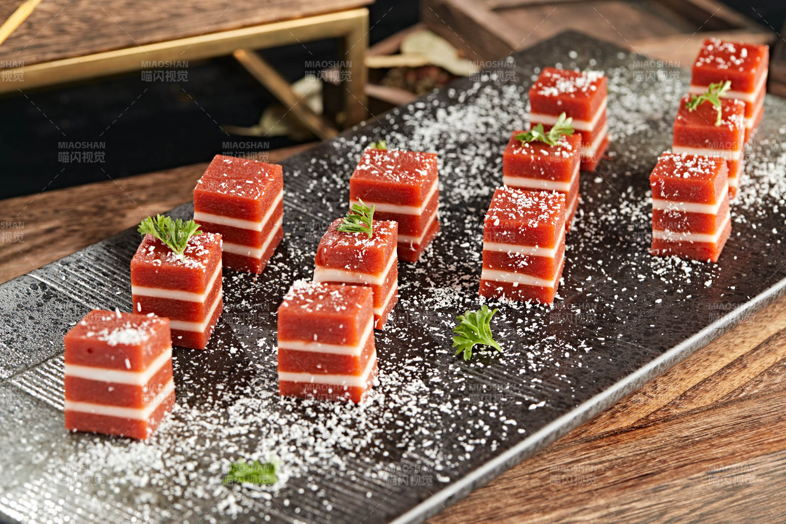 双色蛋白山楂糕图片