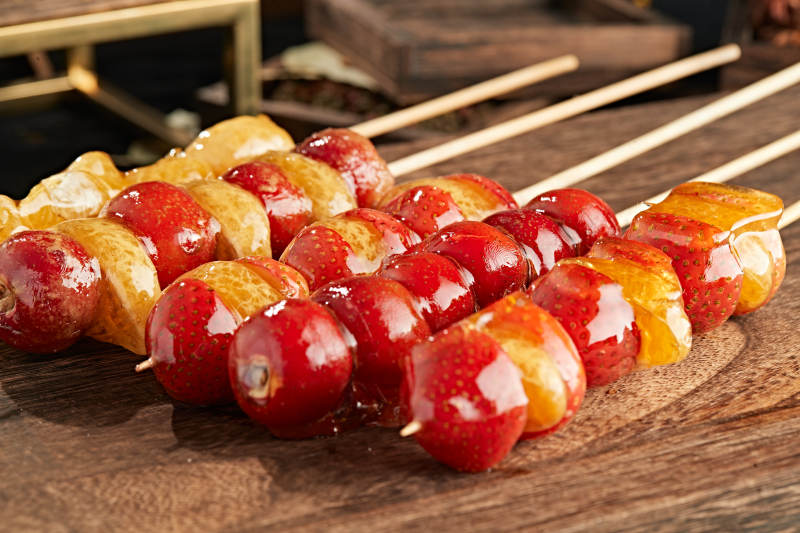 美味水果冰糖葫芦图片