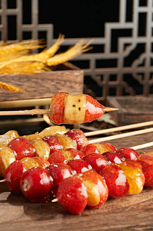 美味水果冰糖葫芦图片