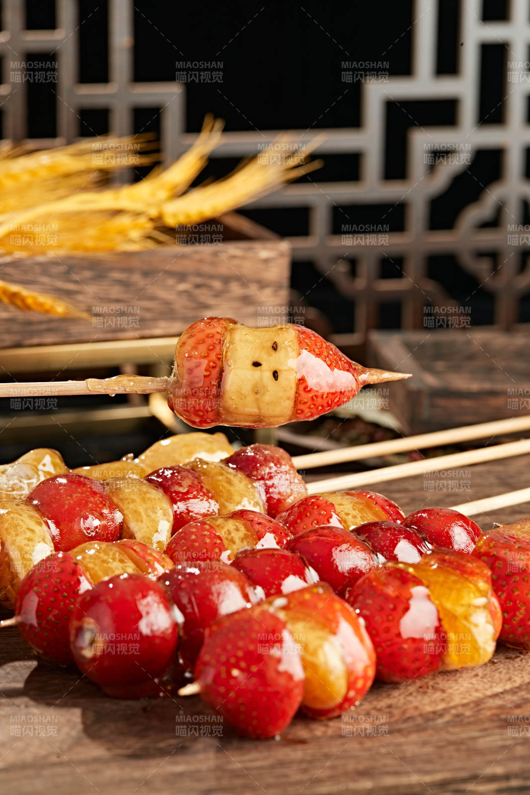 美味水果冰糖葫芦图片