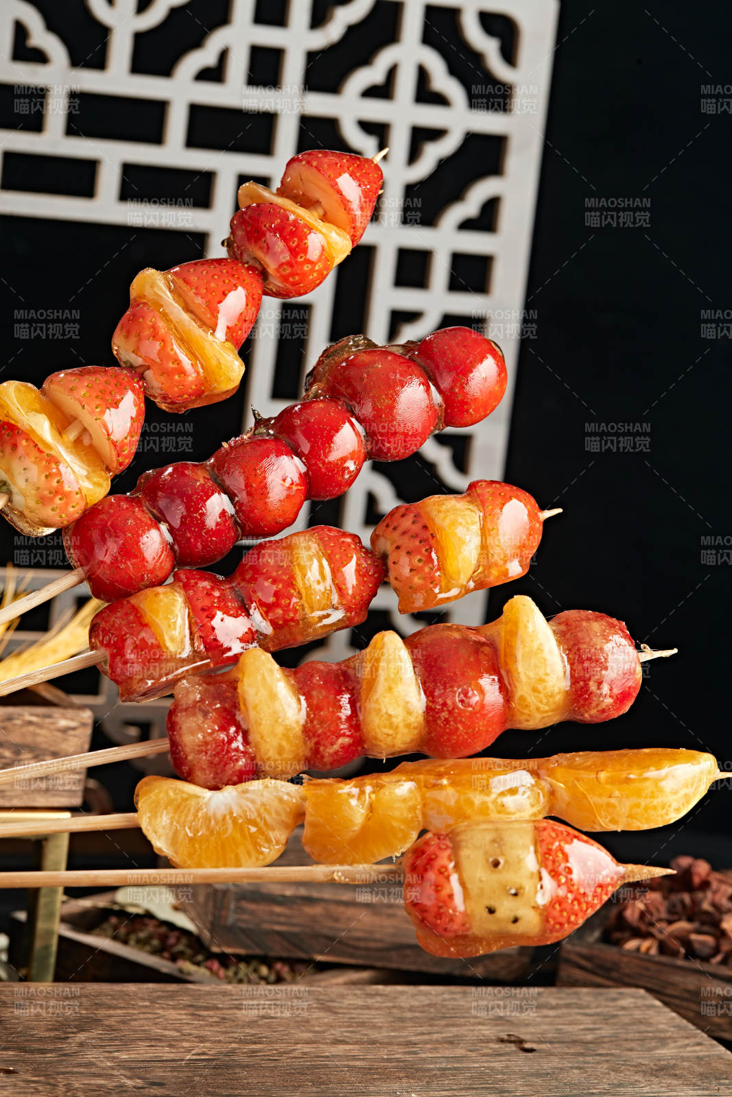 美味水果冰糖葫芦图片