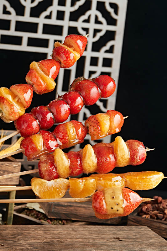 美味水果冰糖葫芦图片