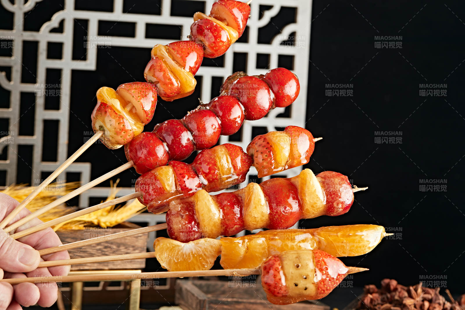 美味水果冰糖葫芦图片