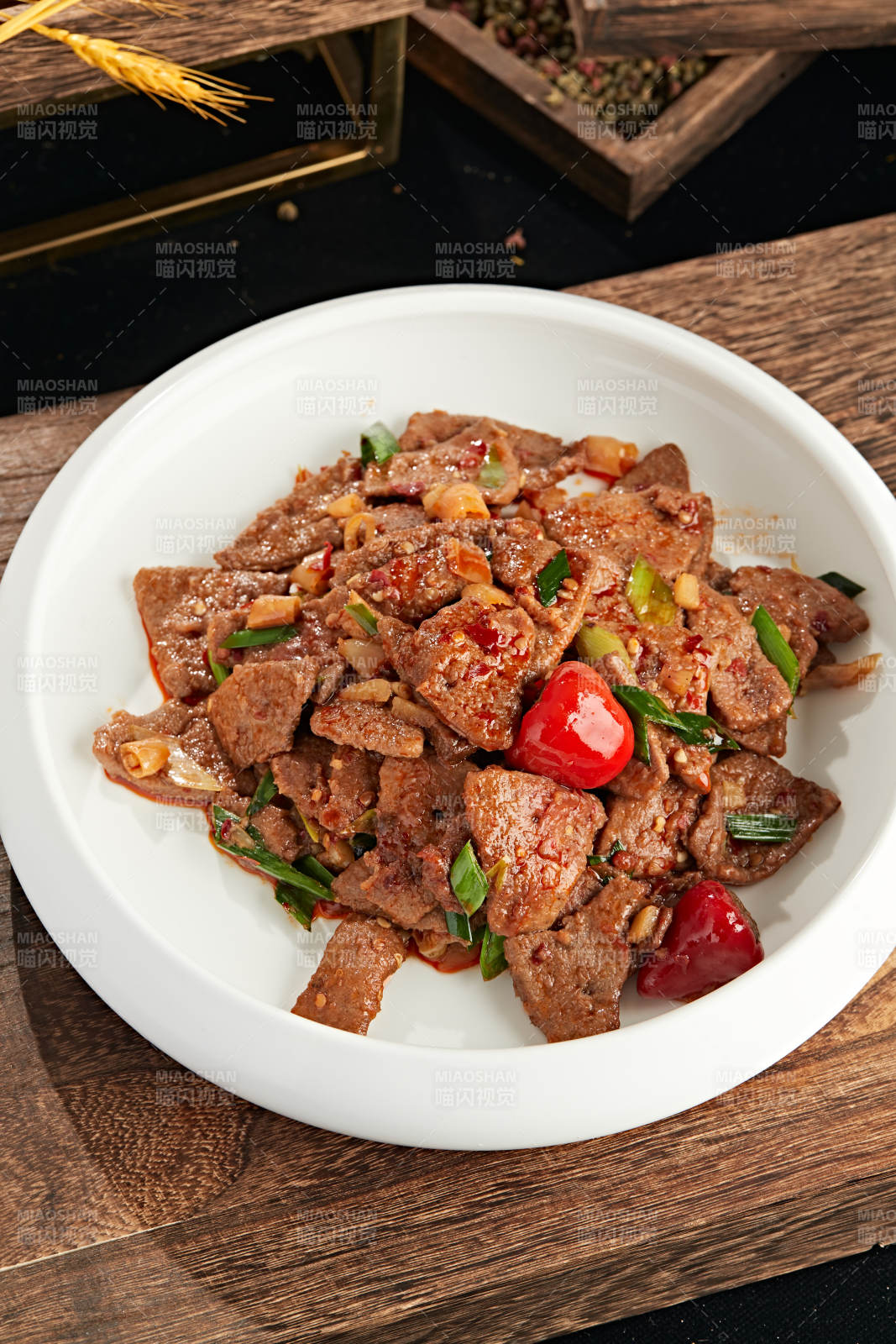 泡椒熘肝尖儿炒猪肝图片