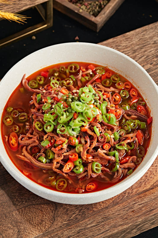 湘味红油猪肚丝图片