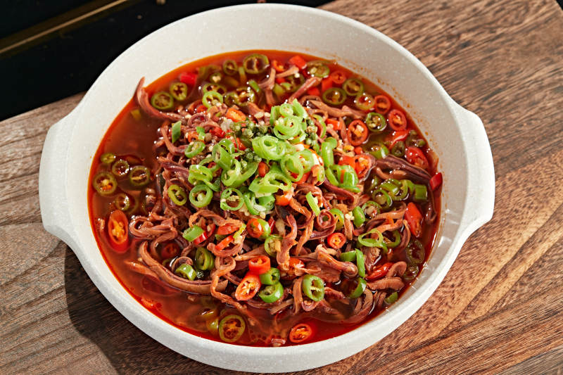 湘味红油猪肚丝图片