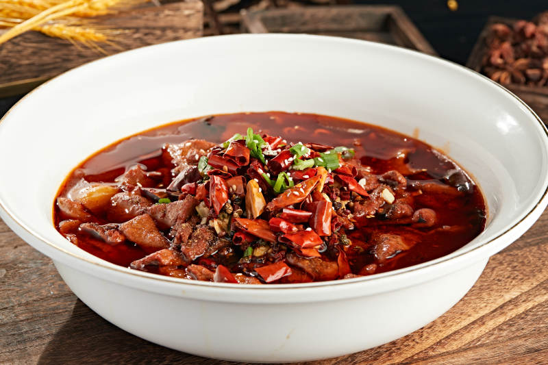 川味红油麻辣水煮肉图片