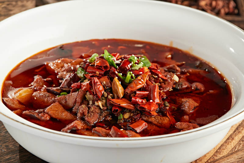 川味红油麻辣水煮肉图片
