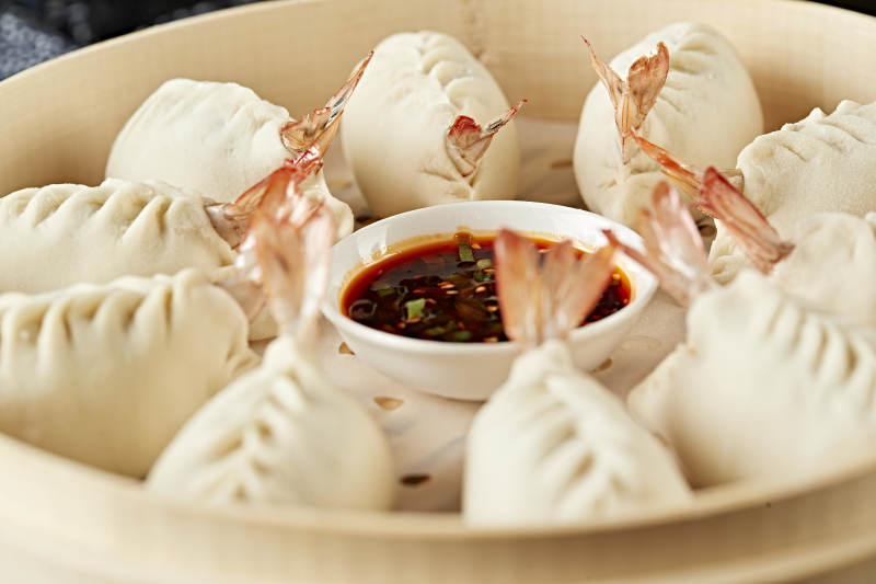 现包的传统沙县蒸虾饺图片