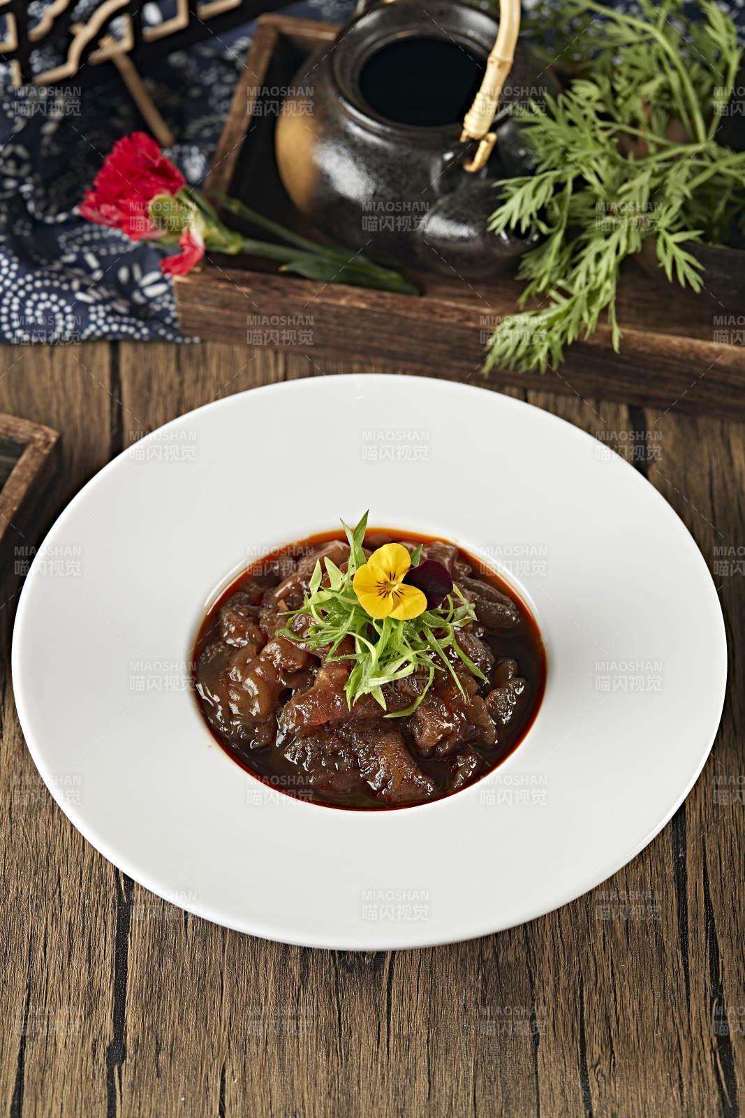 红油凉拌老醋蛰头图片