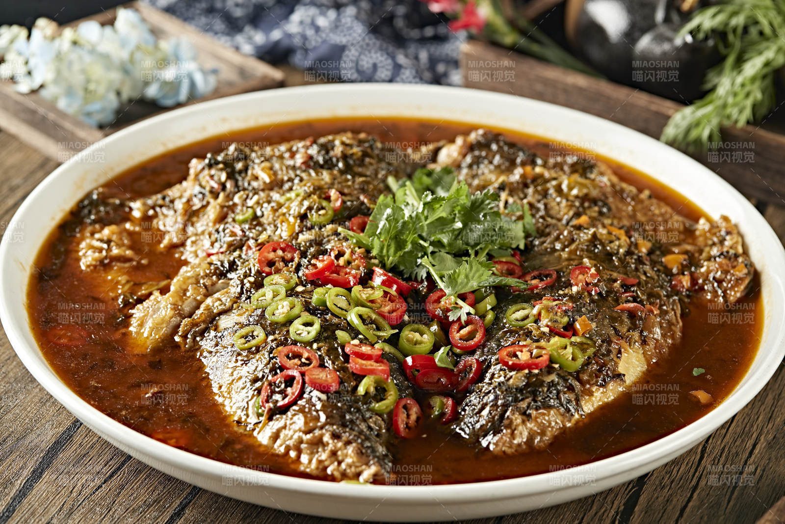 酱焖野生大鱼头图片