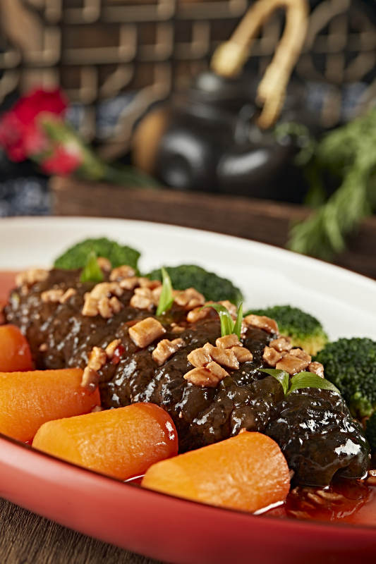 红油捞汁大海参图片