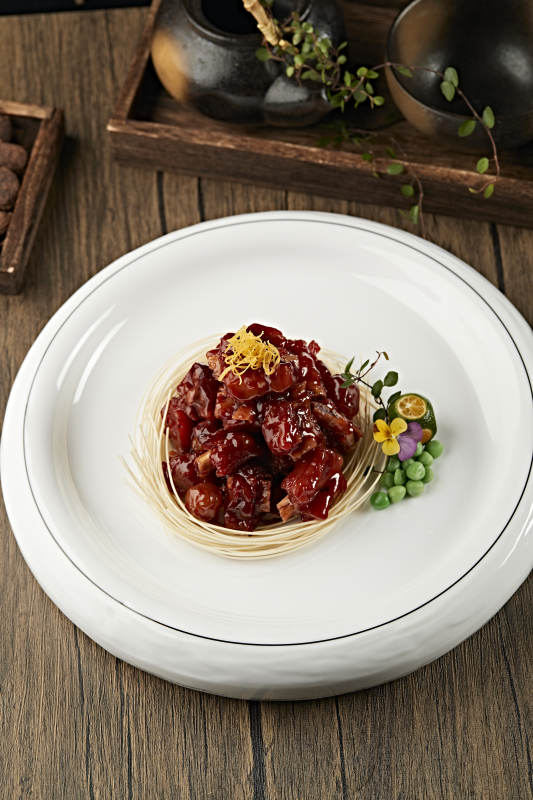 焦糖蜜香糖醋小排图片