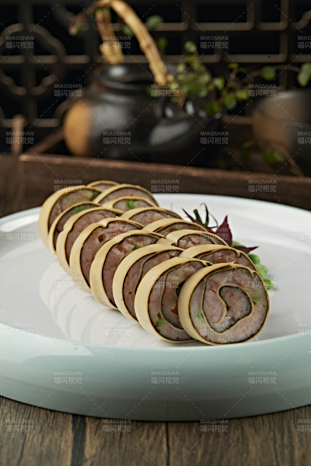 干豆腐海苔鲜虾卷图片