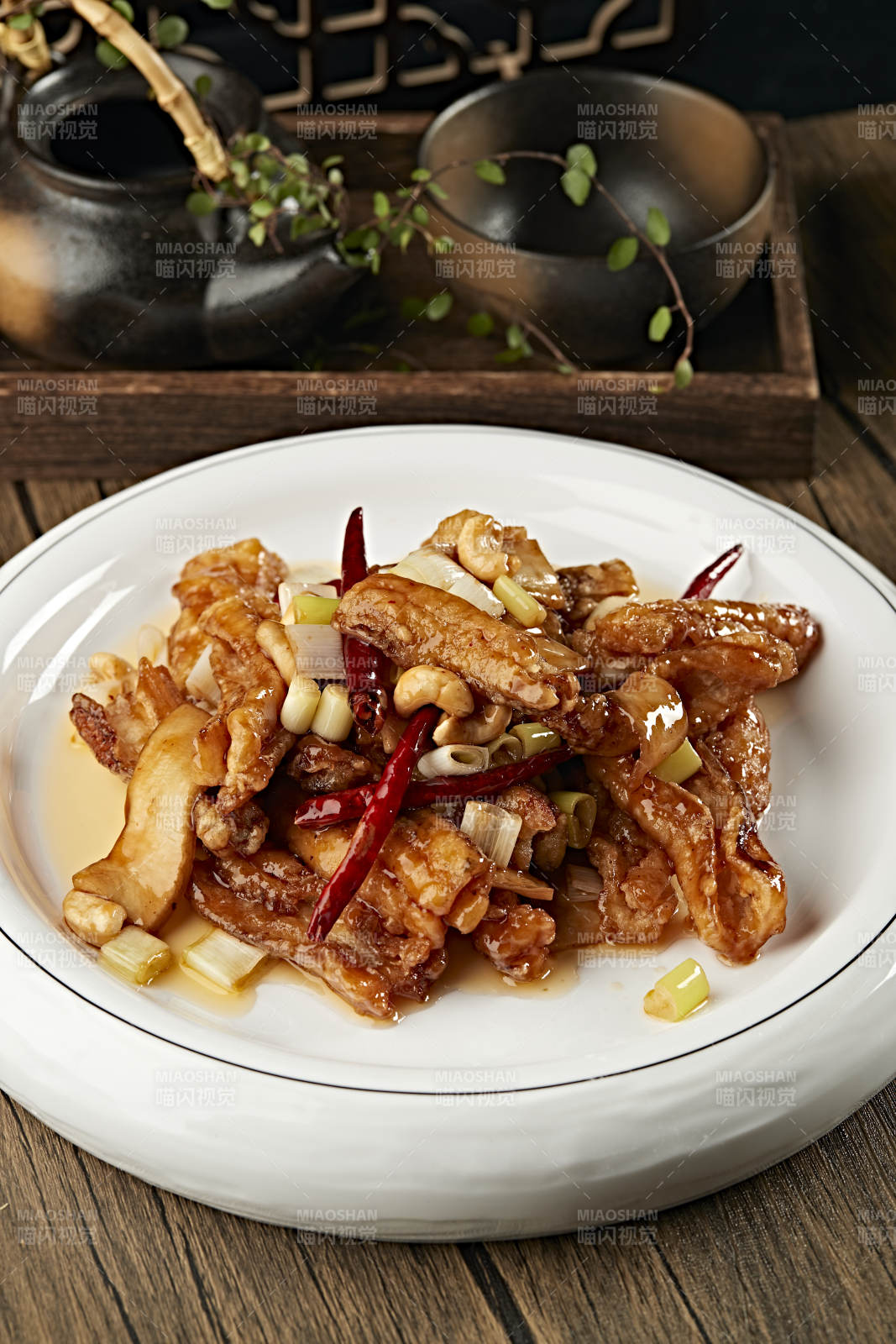 宫保糖醋脱骨带鱼杏鲍菇图片