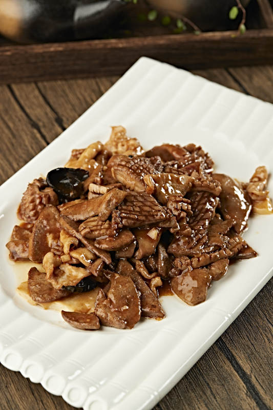 传统天津菜爆三样图片