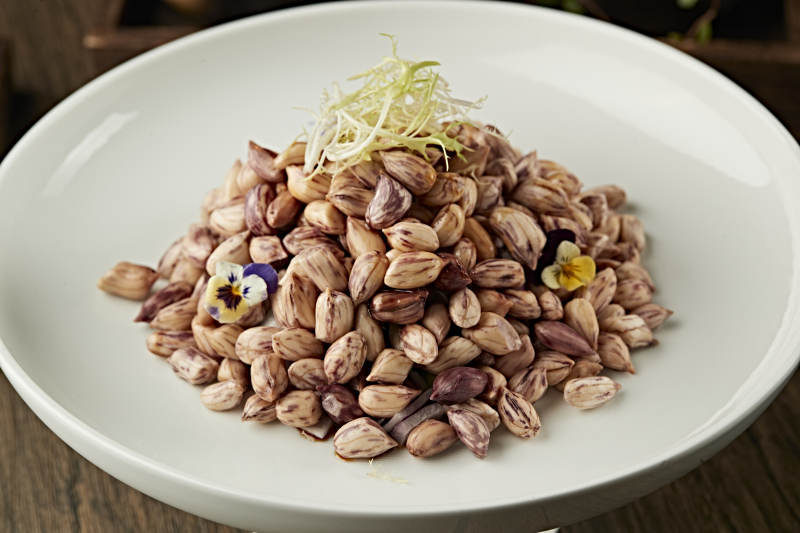 浇汁老醋七彩花生图片